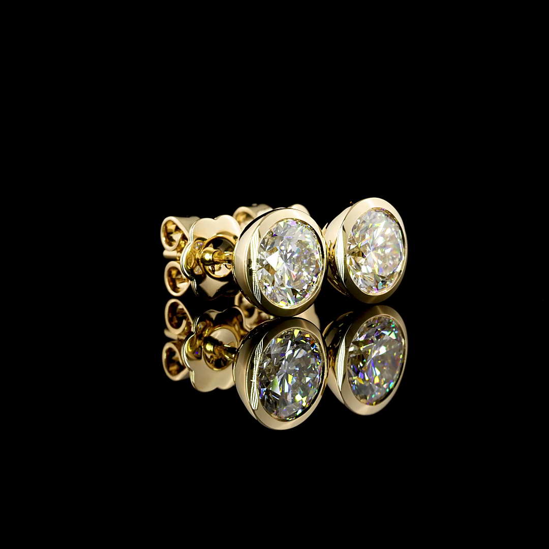14K YELLOW GOLDStuds Earrings
