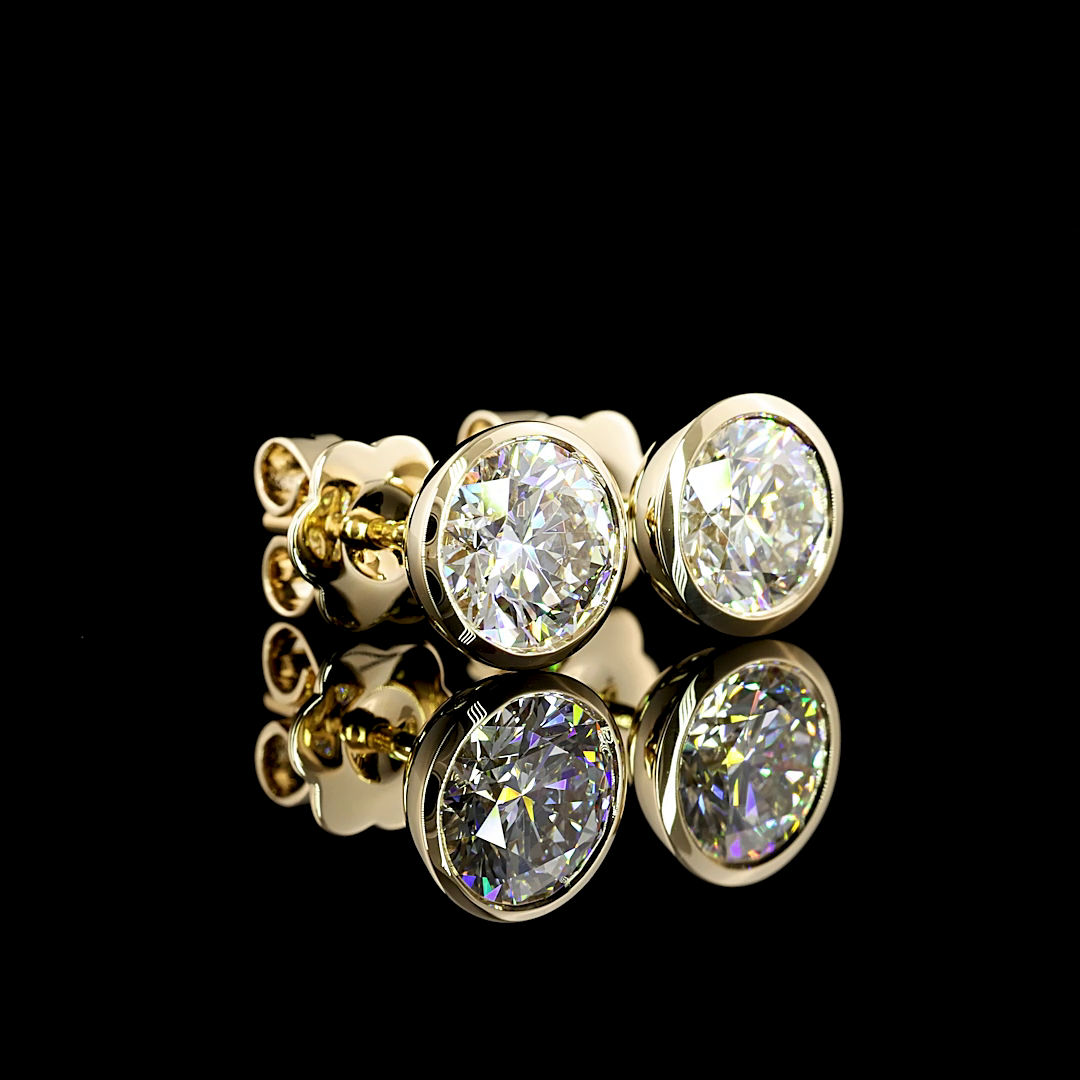 14K YELLOW GOLDStuds Earrings