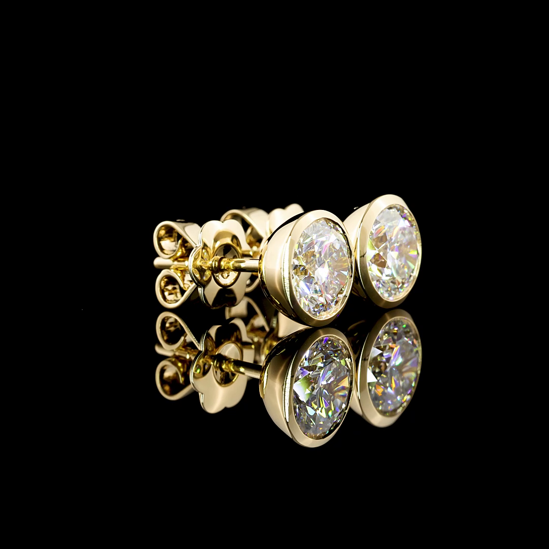 14K YELLOW GOLDStuds Earrings