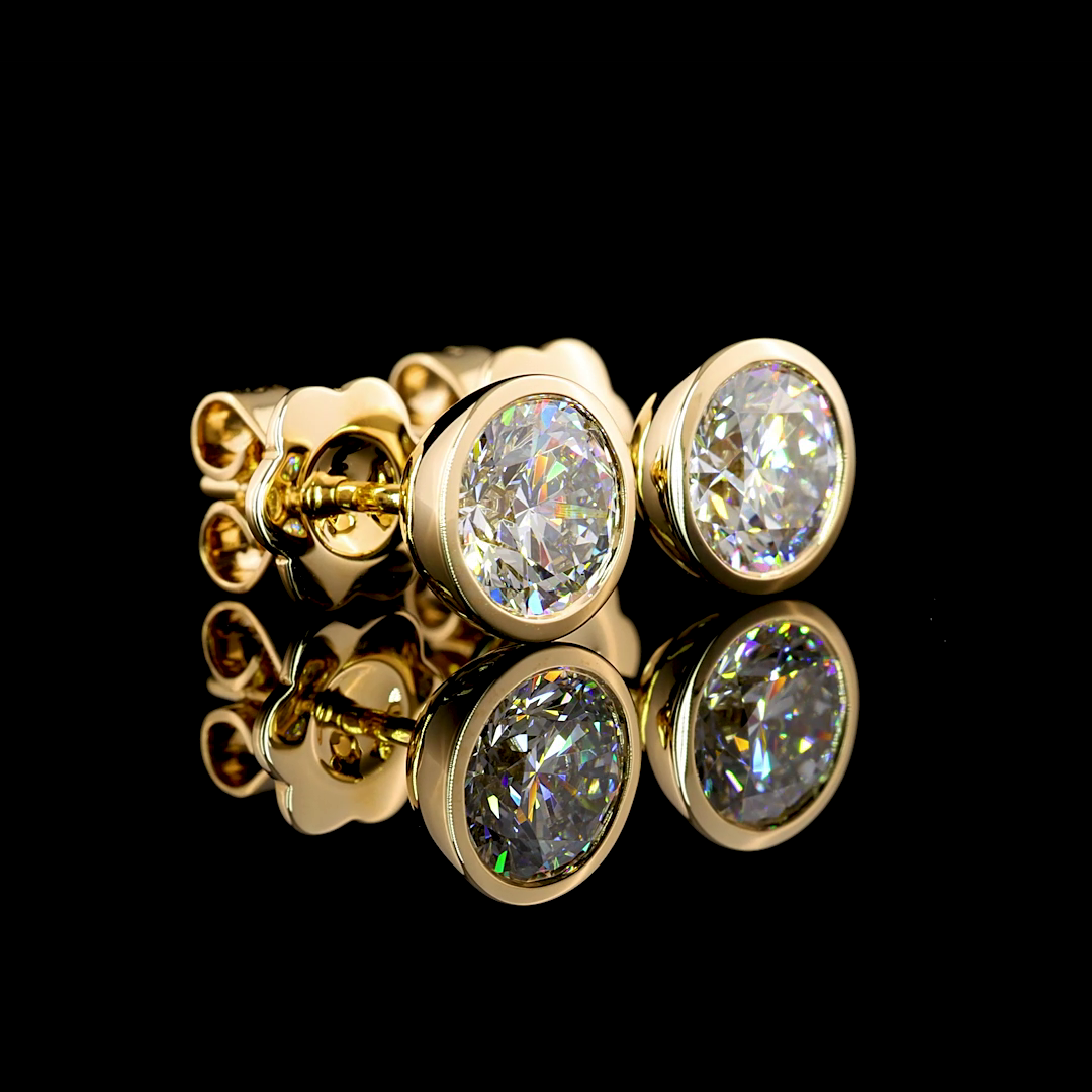 14K YELLOW GOLDStuds Earrings