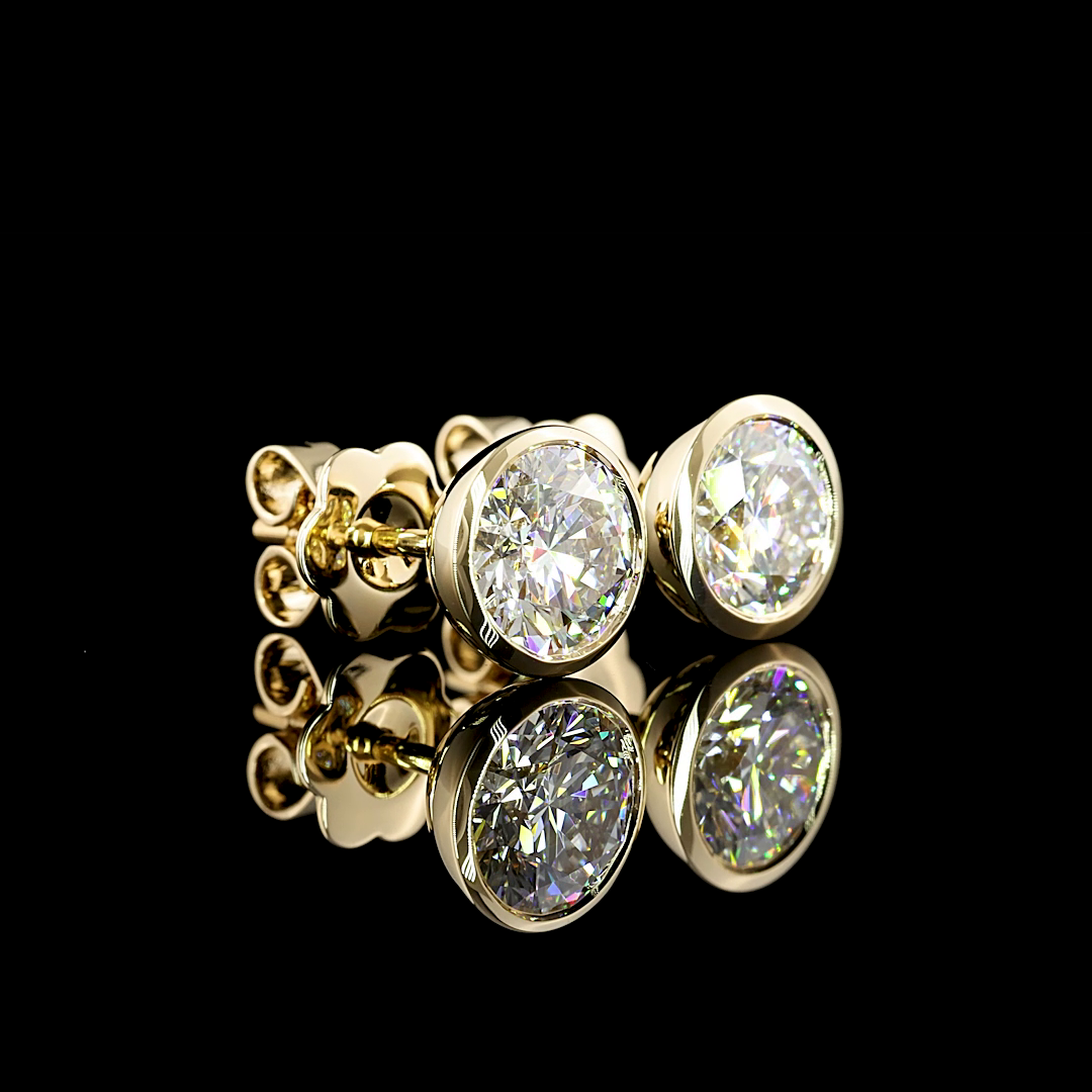 14K YELLOW GOLDStuds Earrings