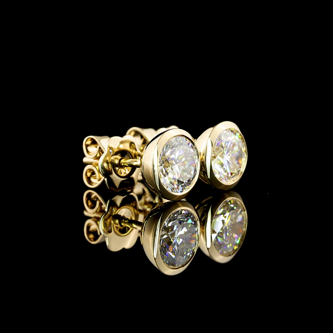 14K YELLOW GOLDStuds Earrings
