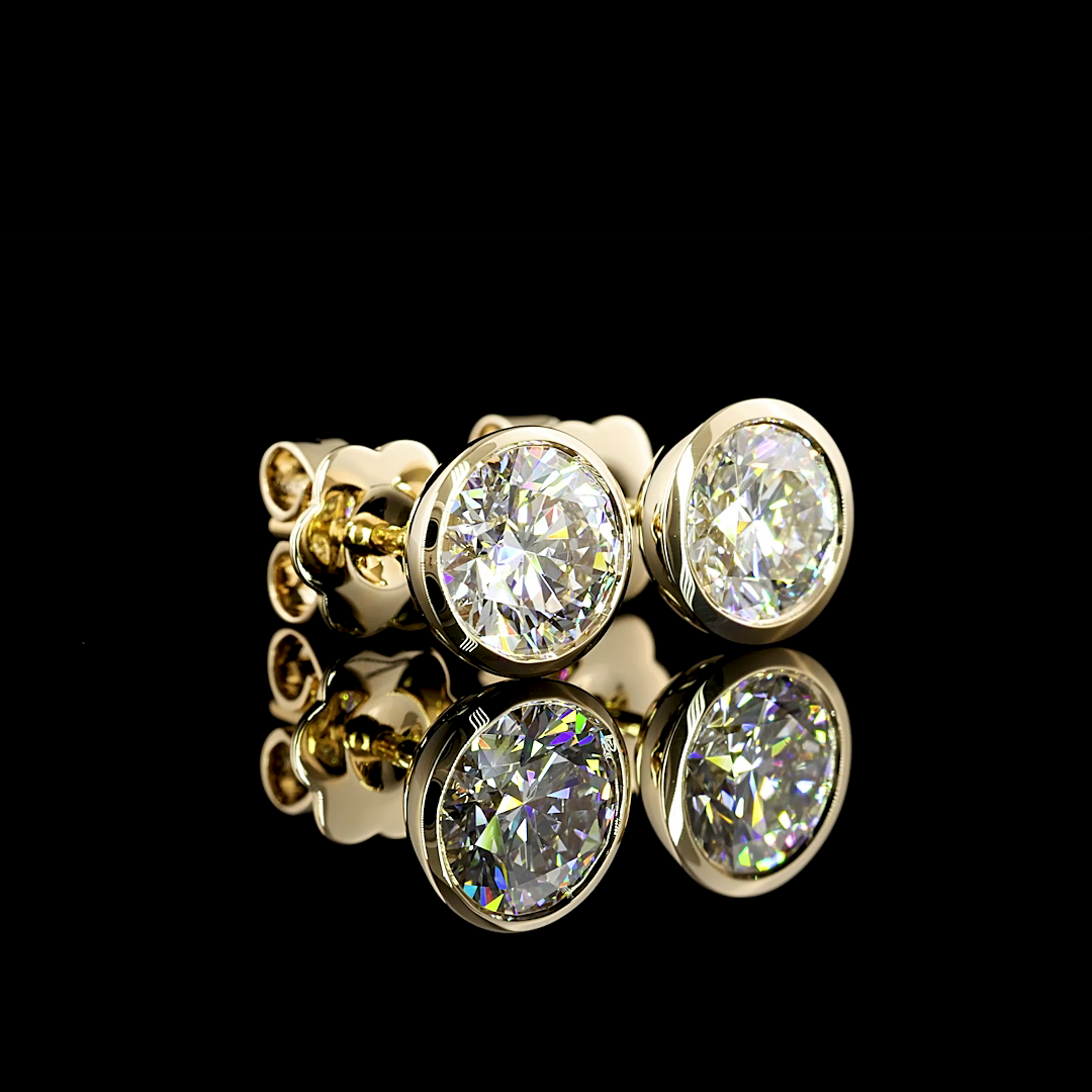 14K YELLOW GOLDStuds Earrings