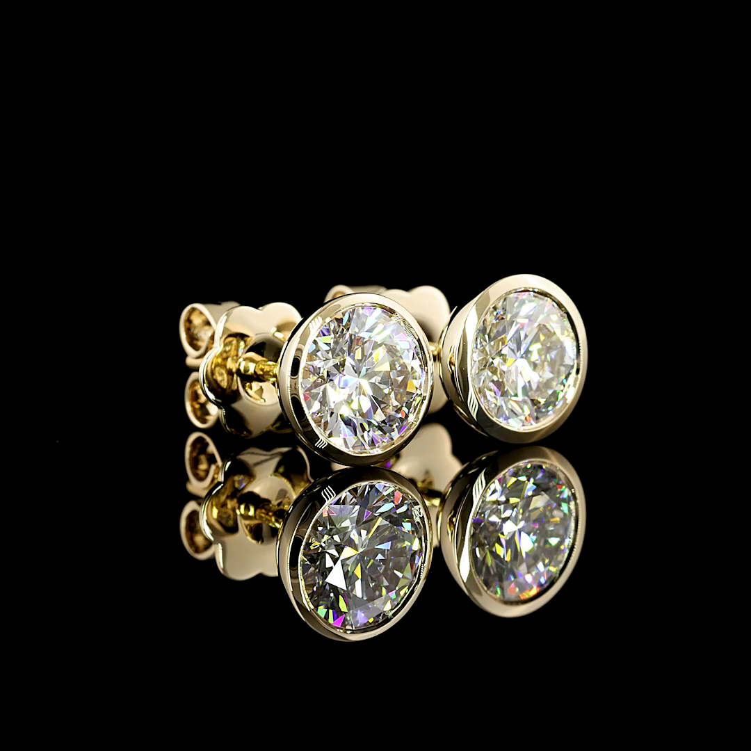 14K YELLOW GOLDStuds Earrings