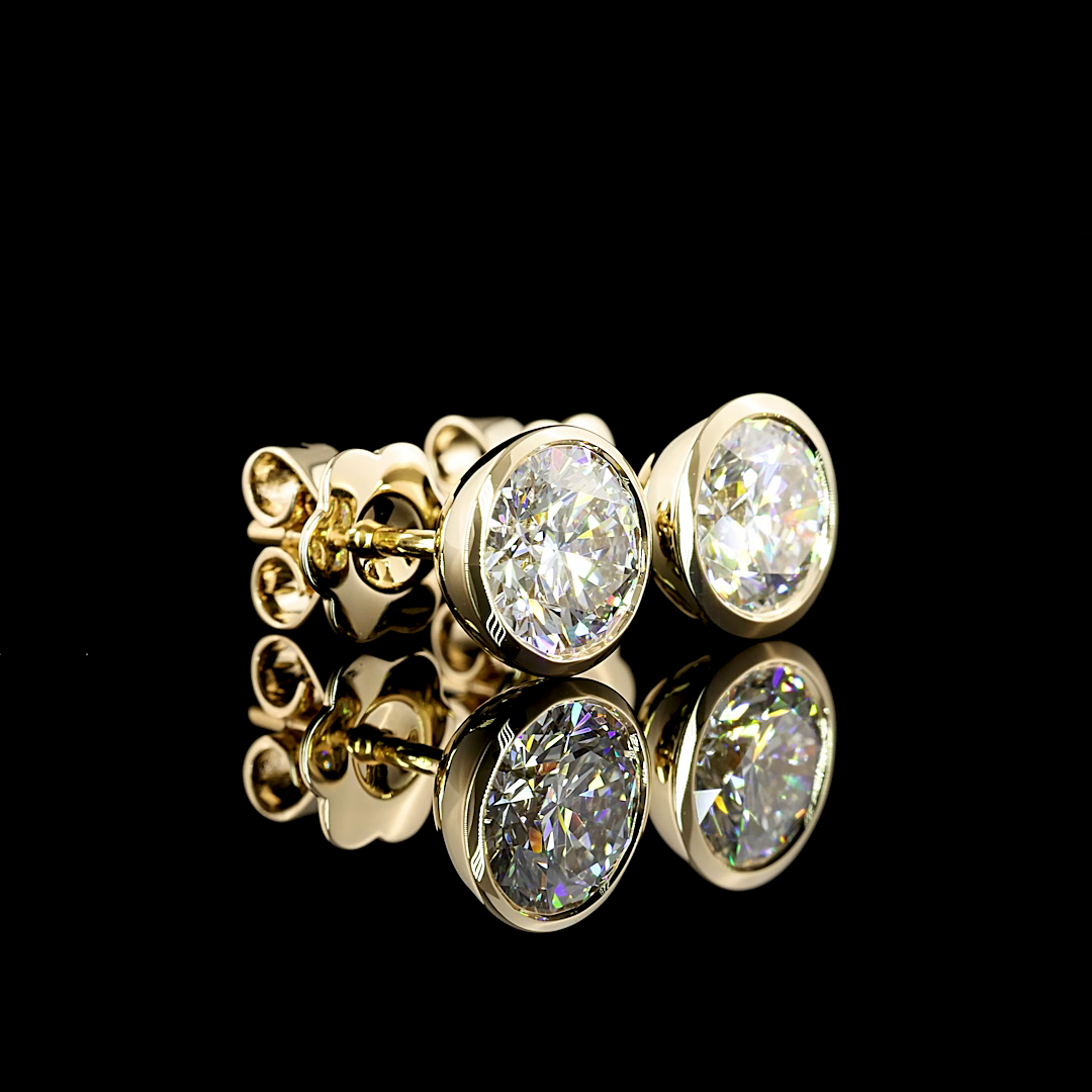 14K YELLOW GOLDStuds Earrings