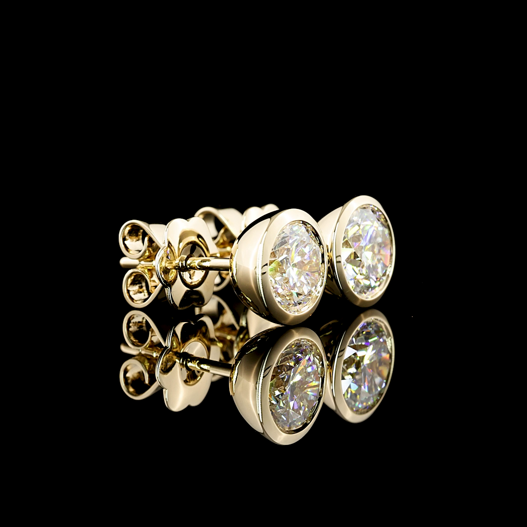 14K YELLOW GOLDStuds Earrings