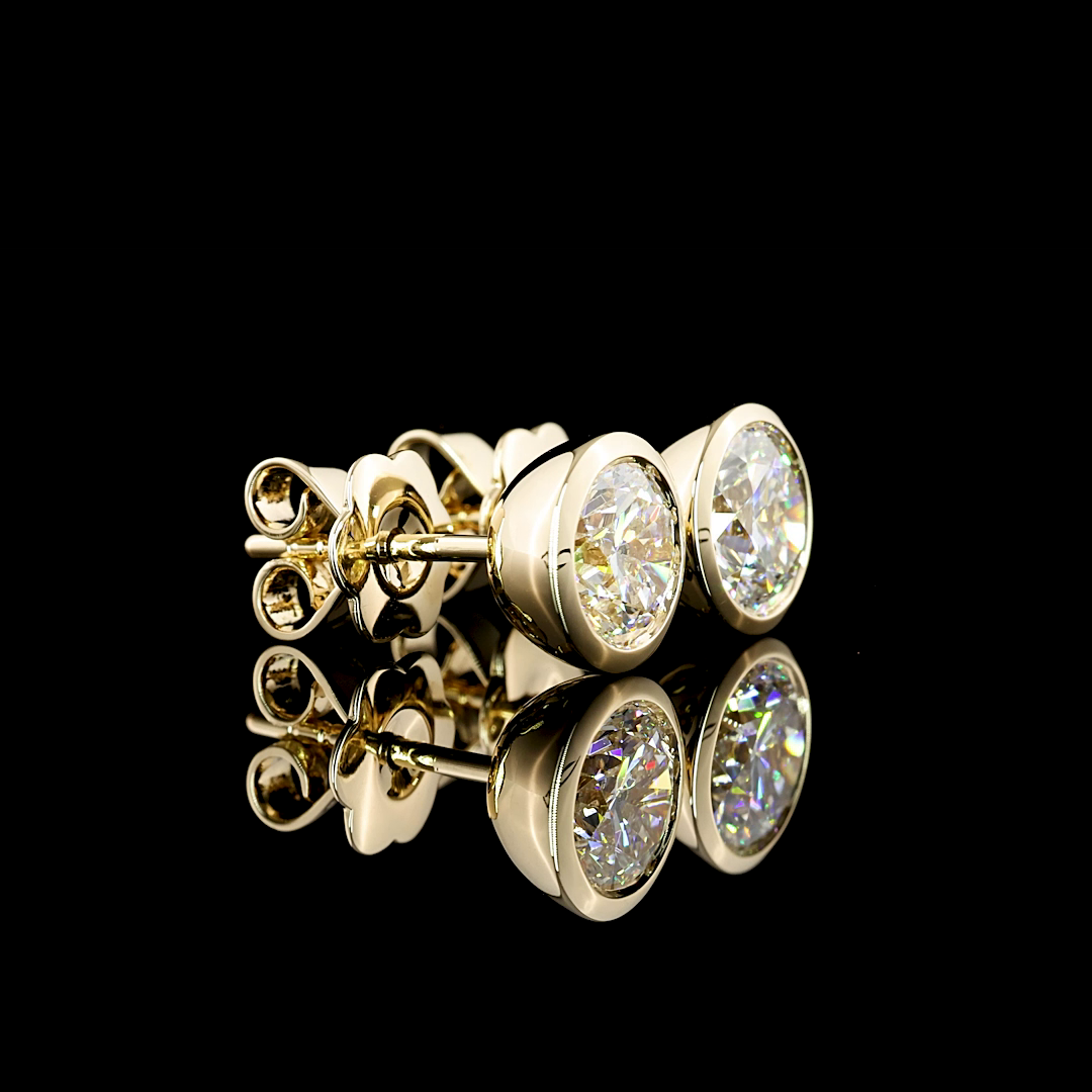 14K YELLOW GOLDStuds Earrings