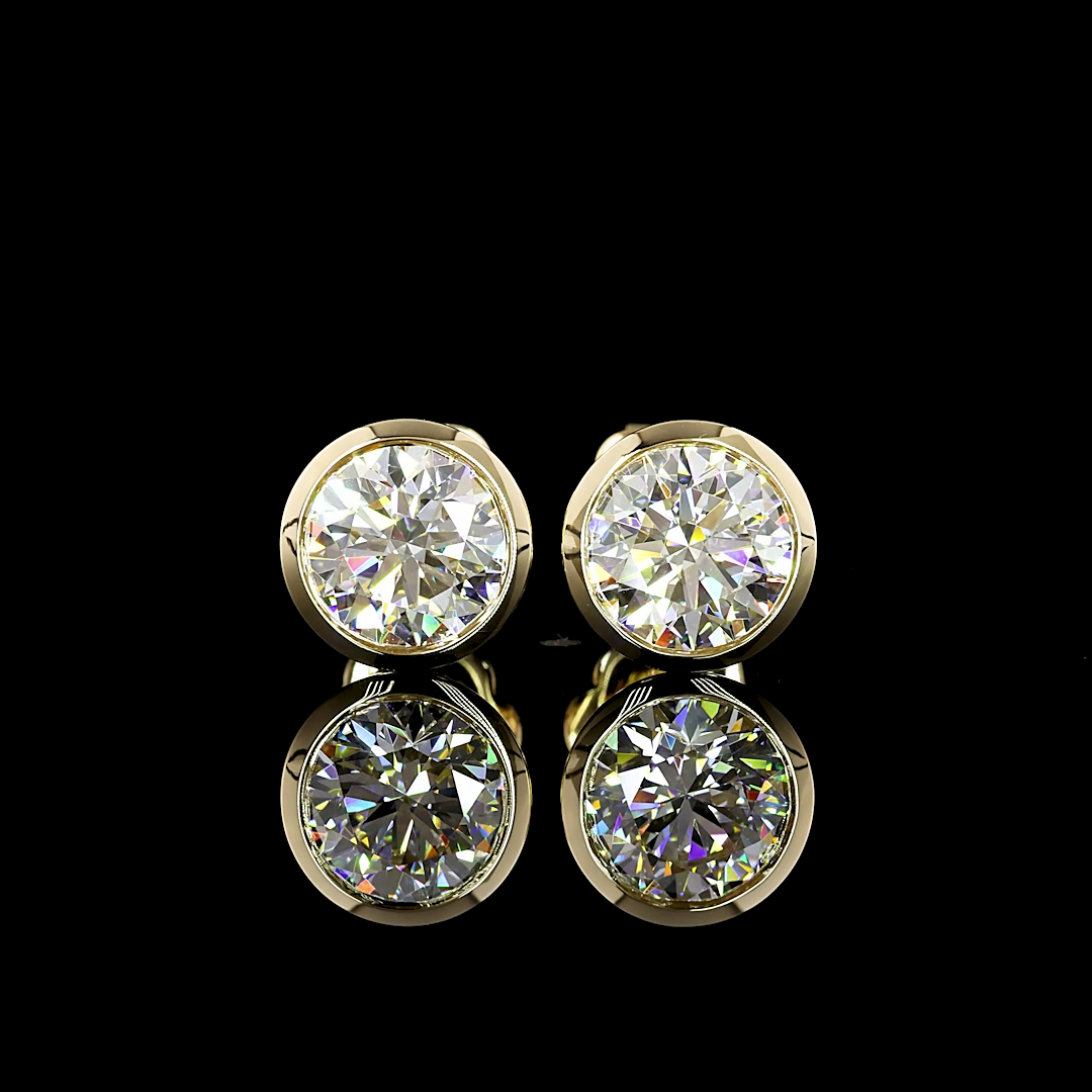 14K YELLOW GOLDStuds Earrings