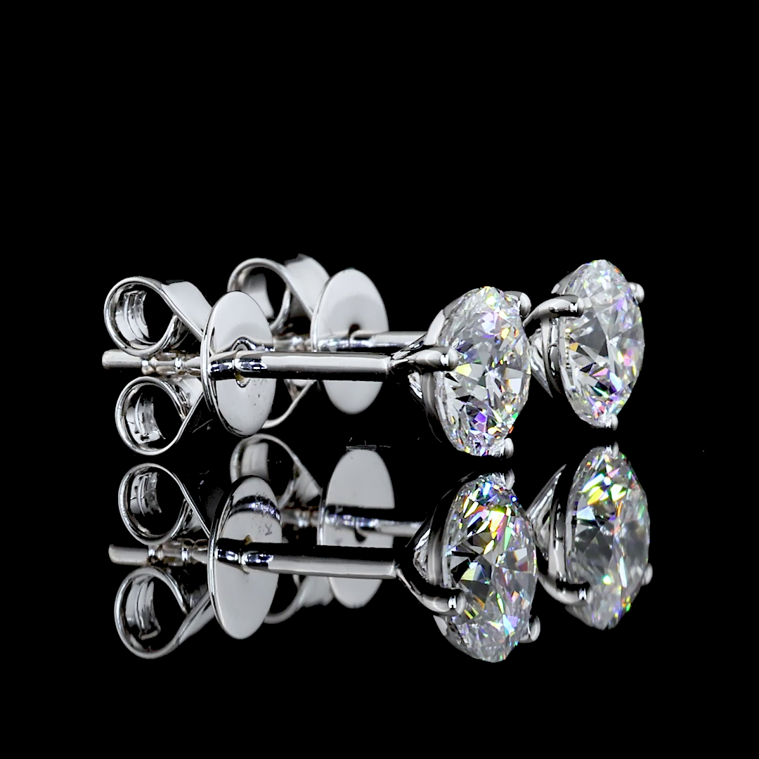 14K WHITE GOLDMartini Earrings