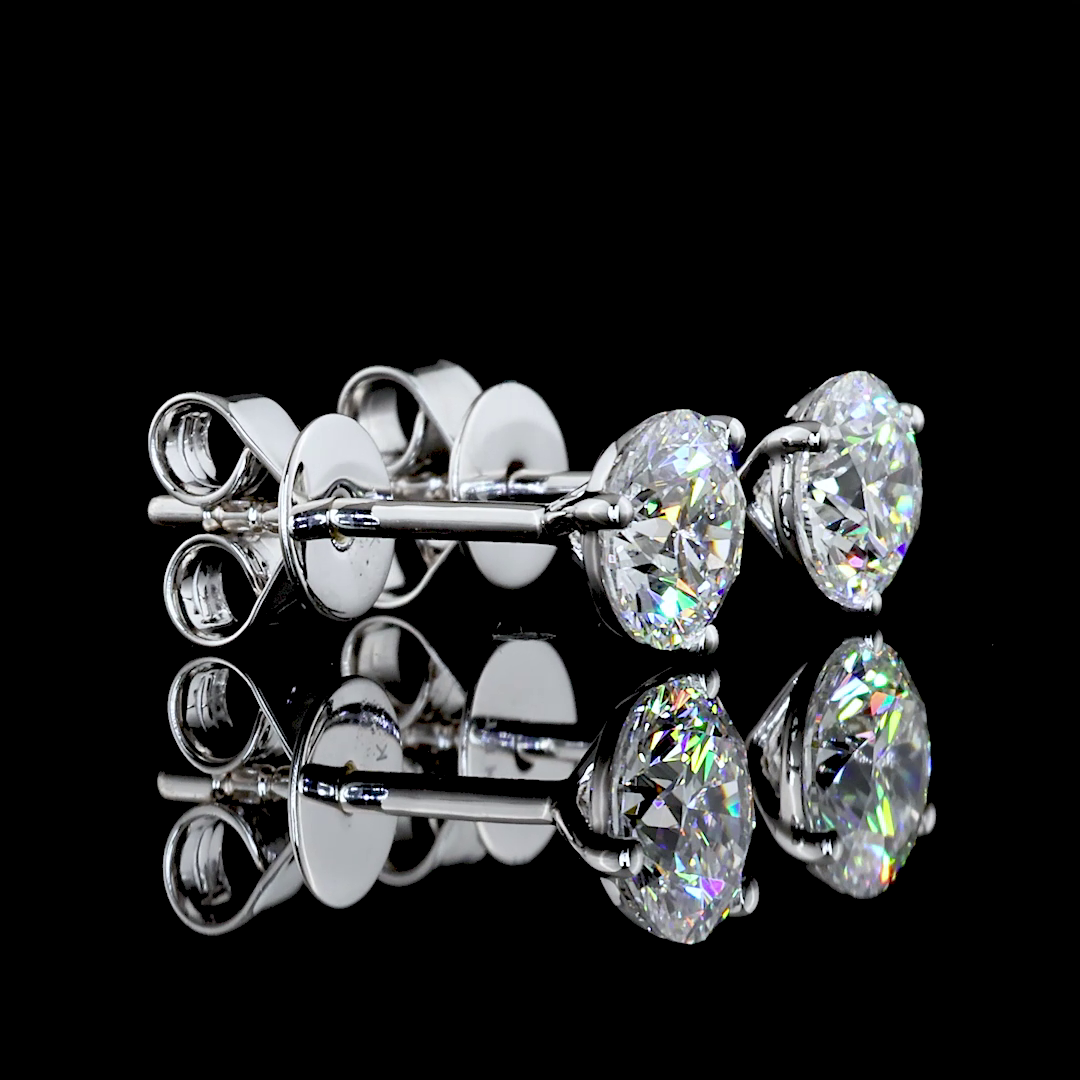 14K WHITE GOLDMartini Earrings