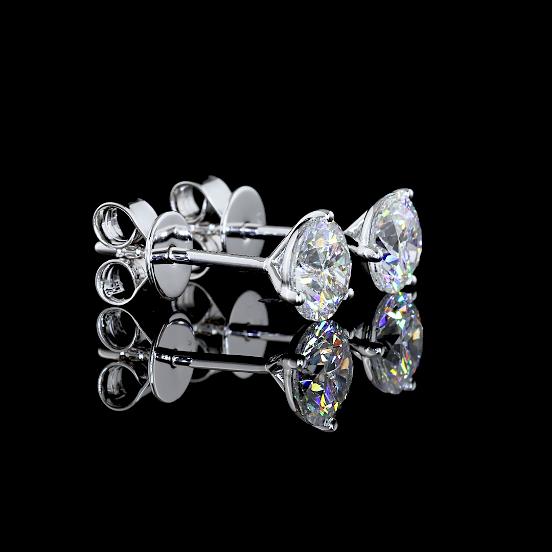 14K WHITE GOLDMartini Earrings