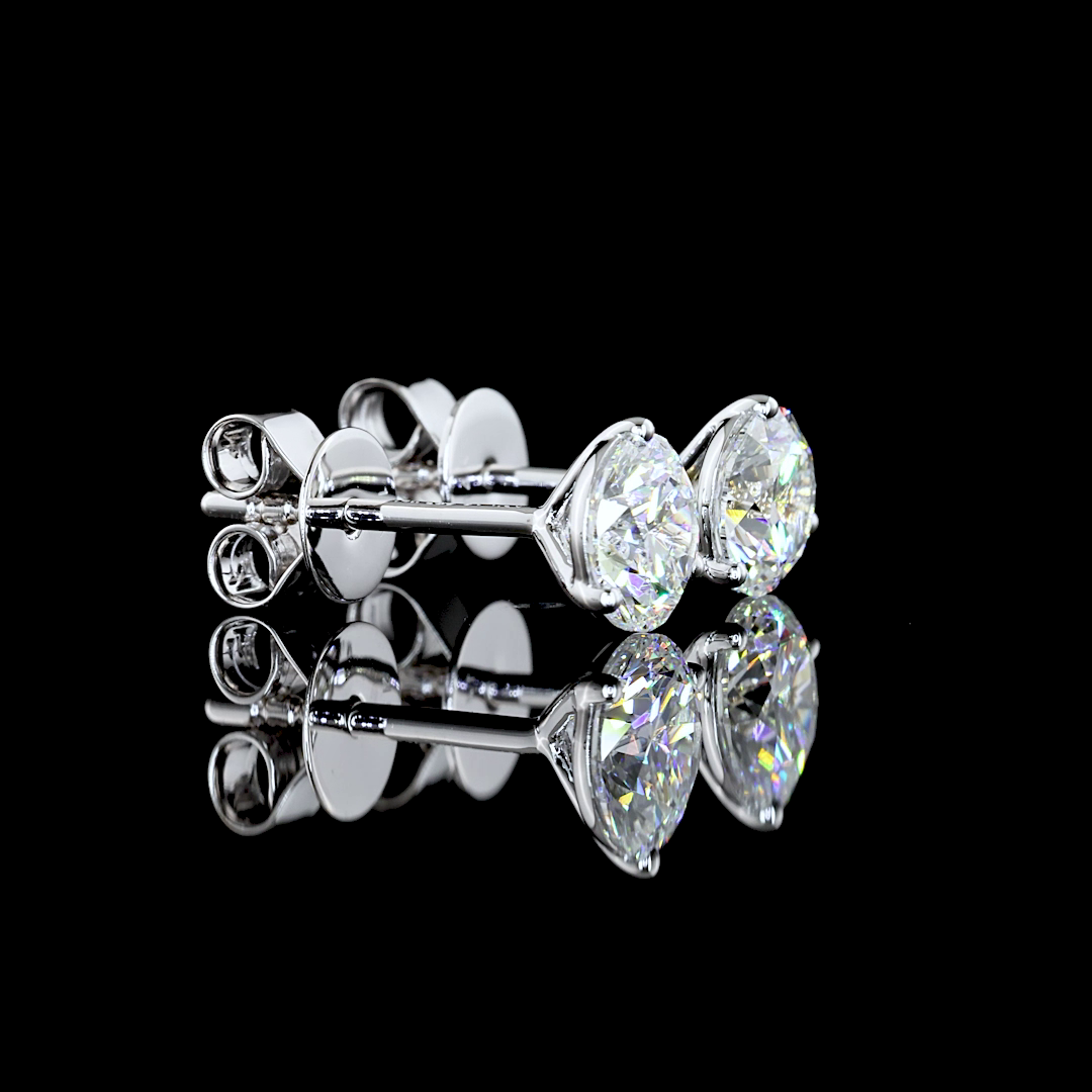14K WHITE GOLDMartini Earrings