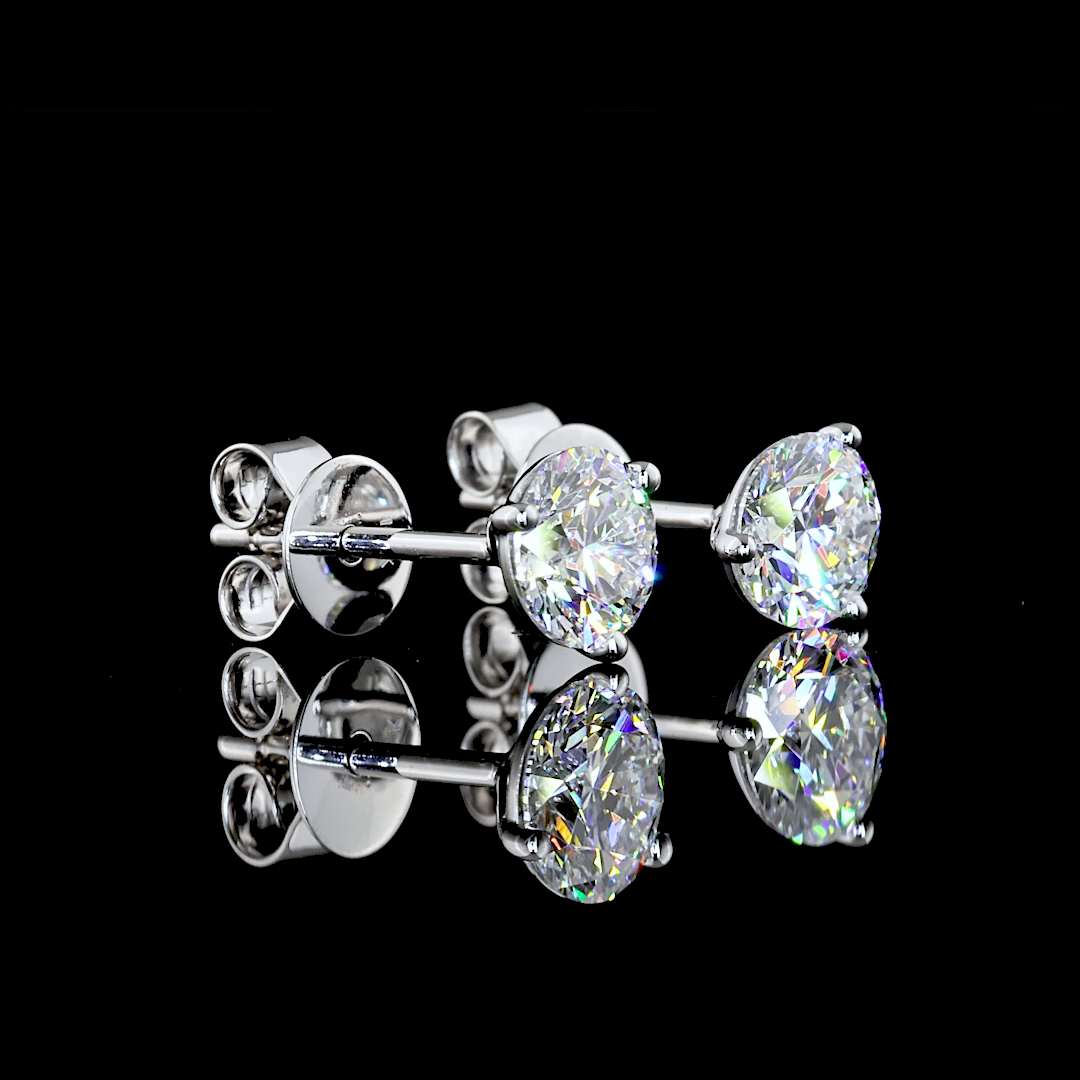 14K WHITE GOLDMartini Earrings