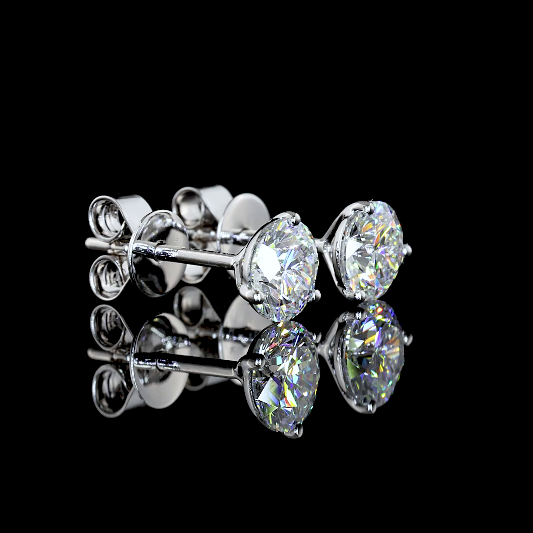 14K WHITE GOLDMartini Earrings