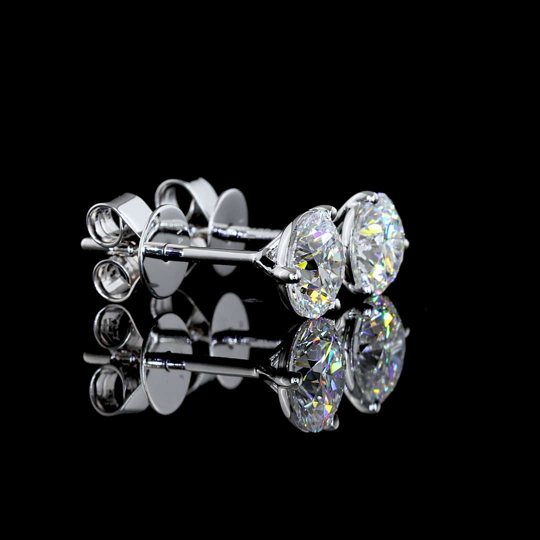 14K WHITE GOLDMartini Earrings