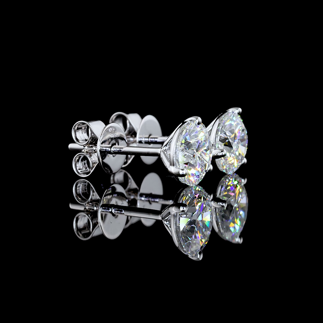 14K WHITE GOLDMartini Earrings