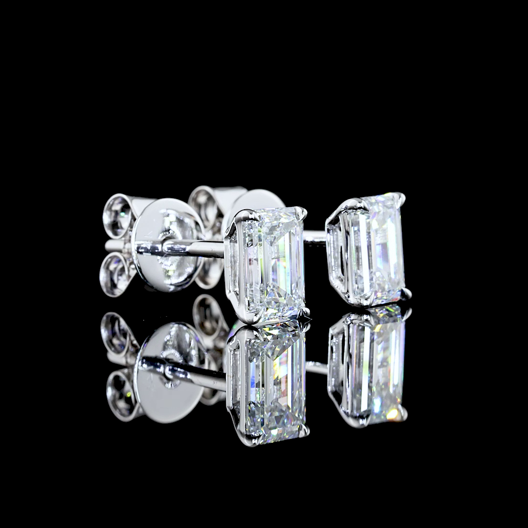 14K WHITE GOLDStuds Earrings