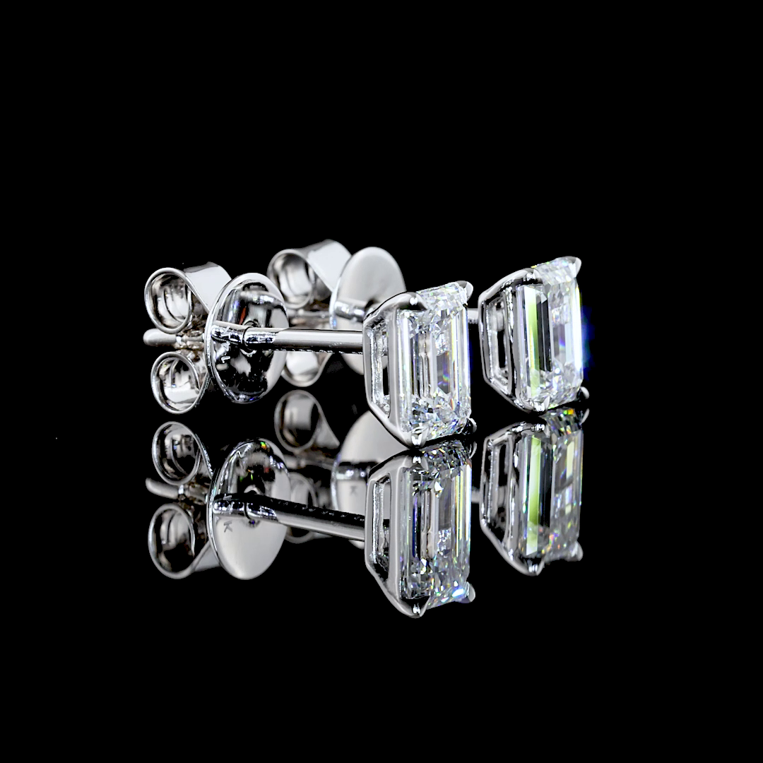 14K WHITE GOLDStuds Earrings