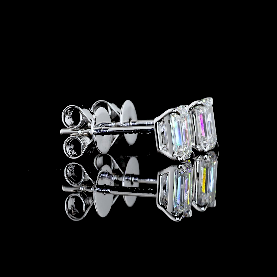 14K WHITE GOLDStuds Earrings