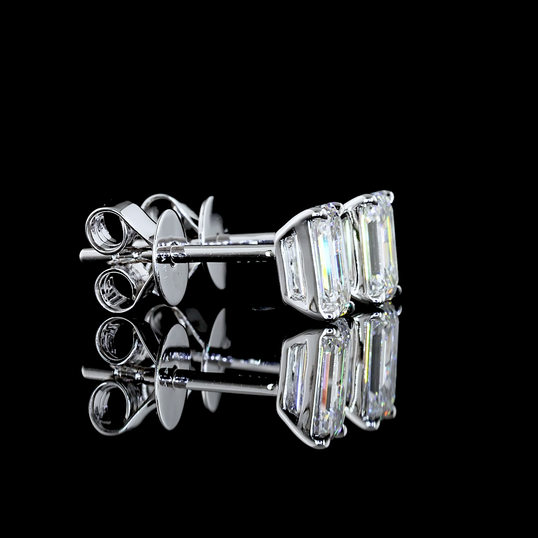 14K WHITE GOLDStuds Earrings