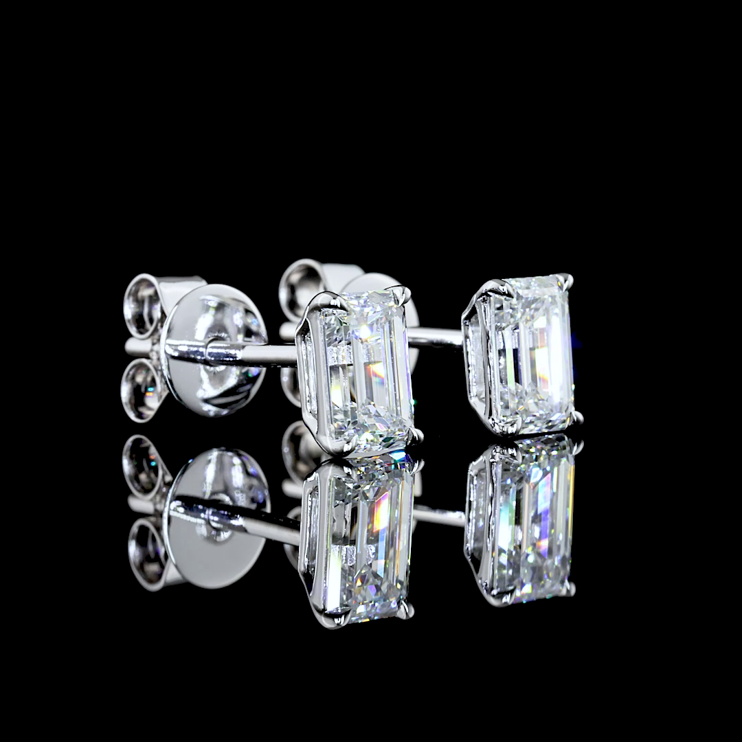 14K WHITE GOLDStuds Earrings