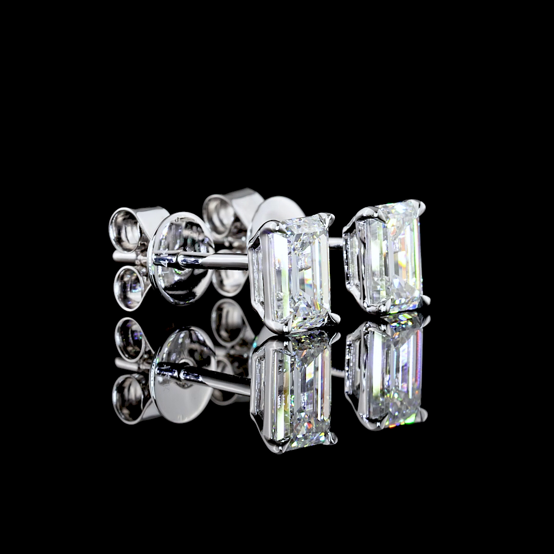 14K WHITE GOLDStuds Earrings