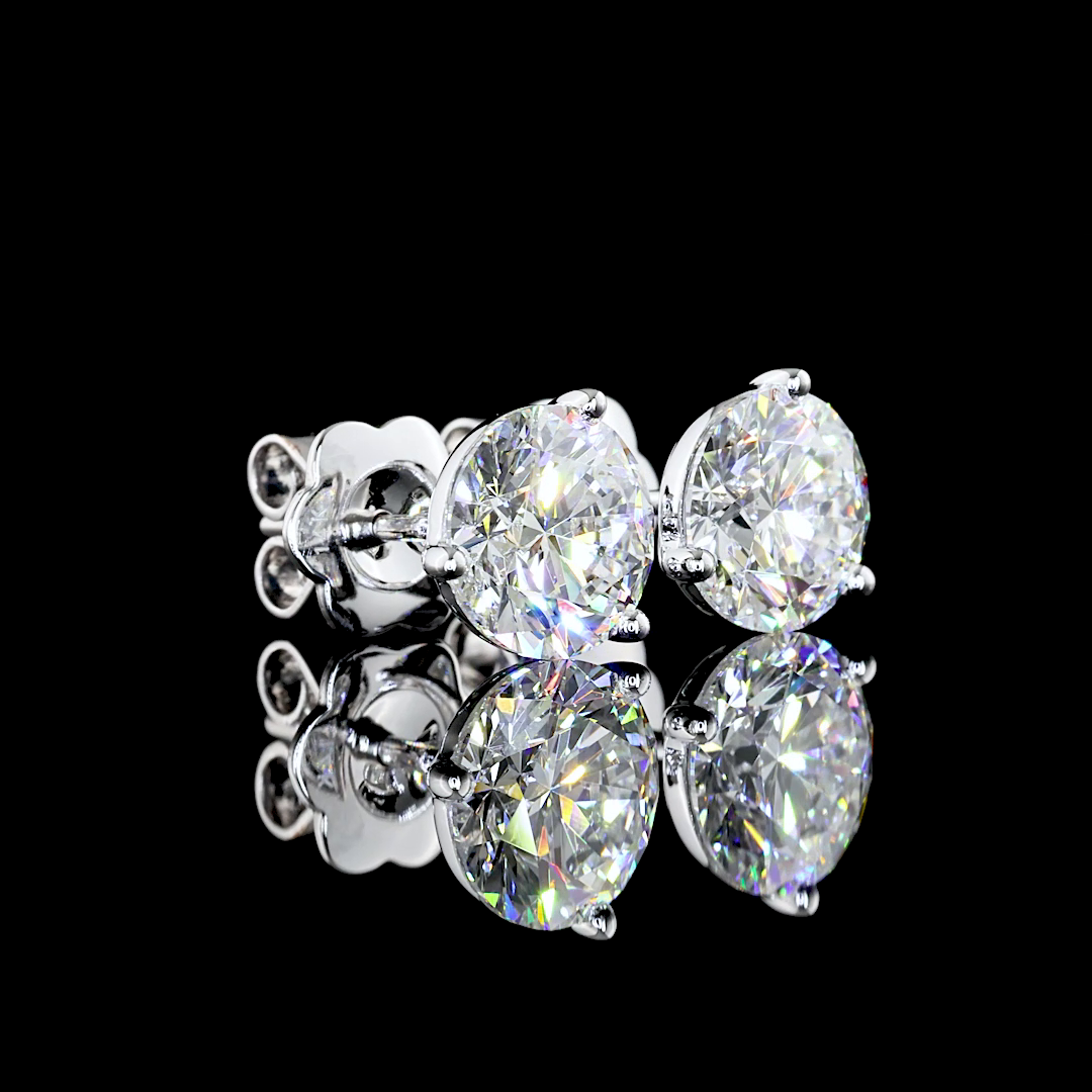 14K WHITE GOLDMartini Earrings