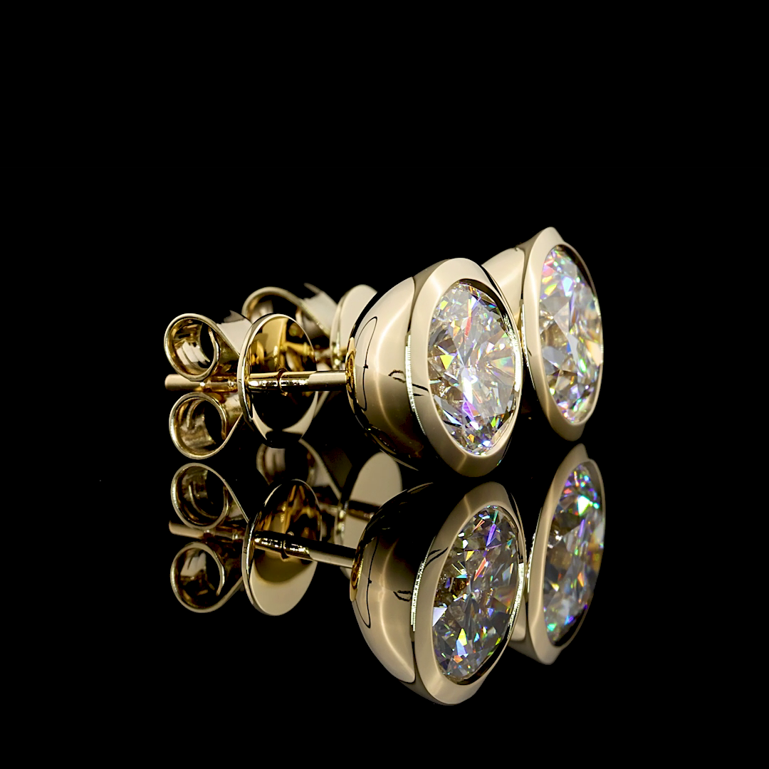 14K YELLOW GOLDStuds Earrings