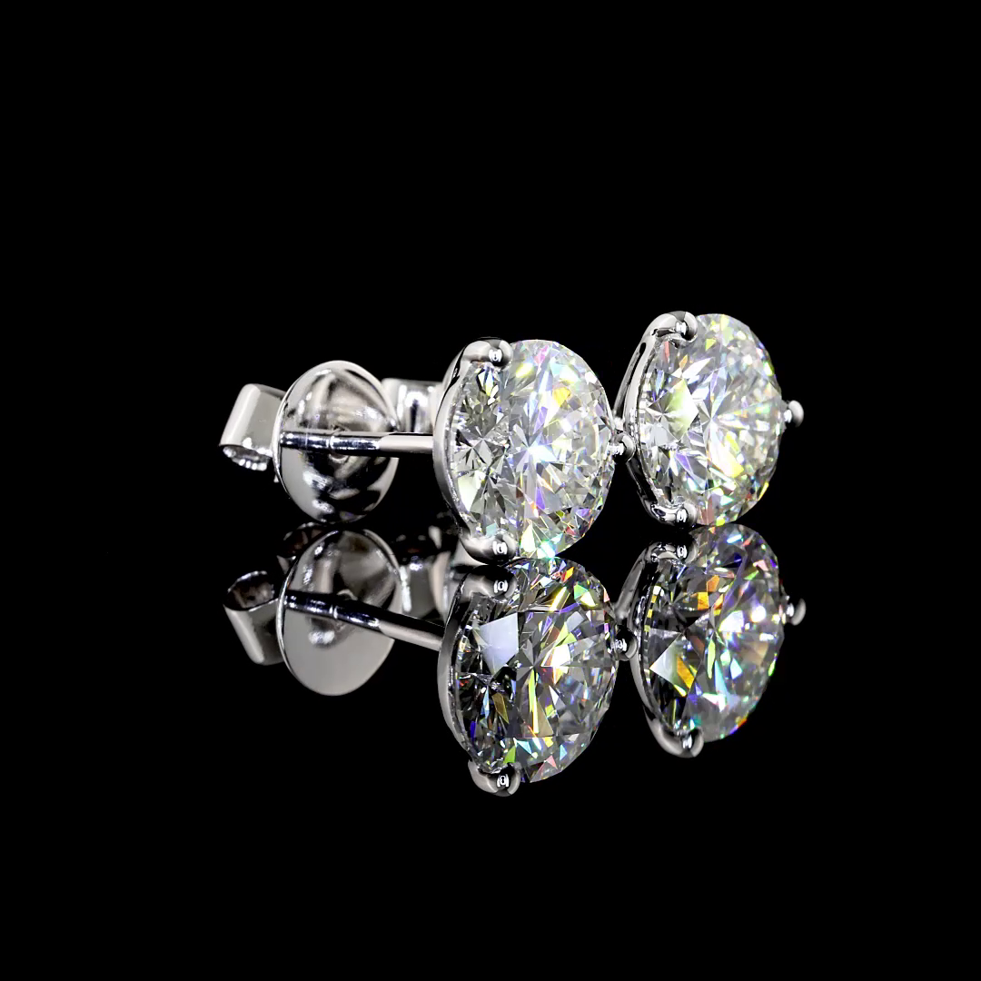 14K WHITE GOLDMartini Earrings