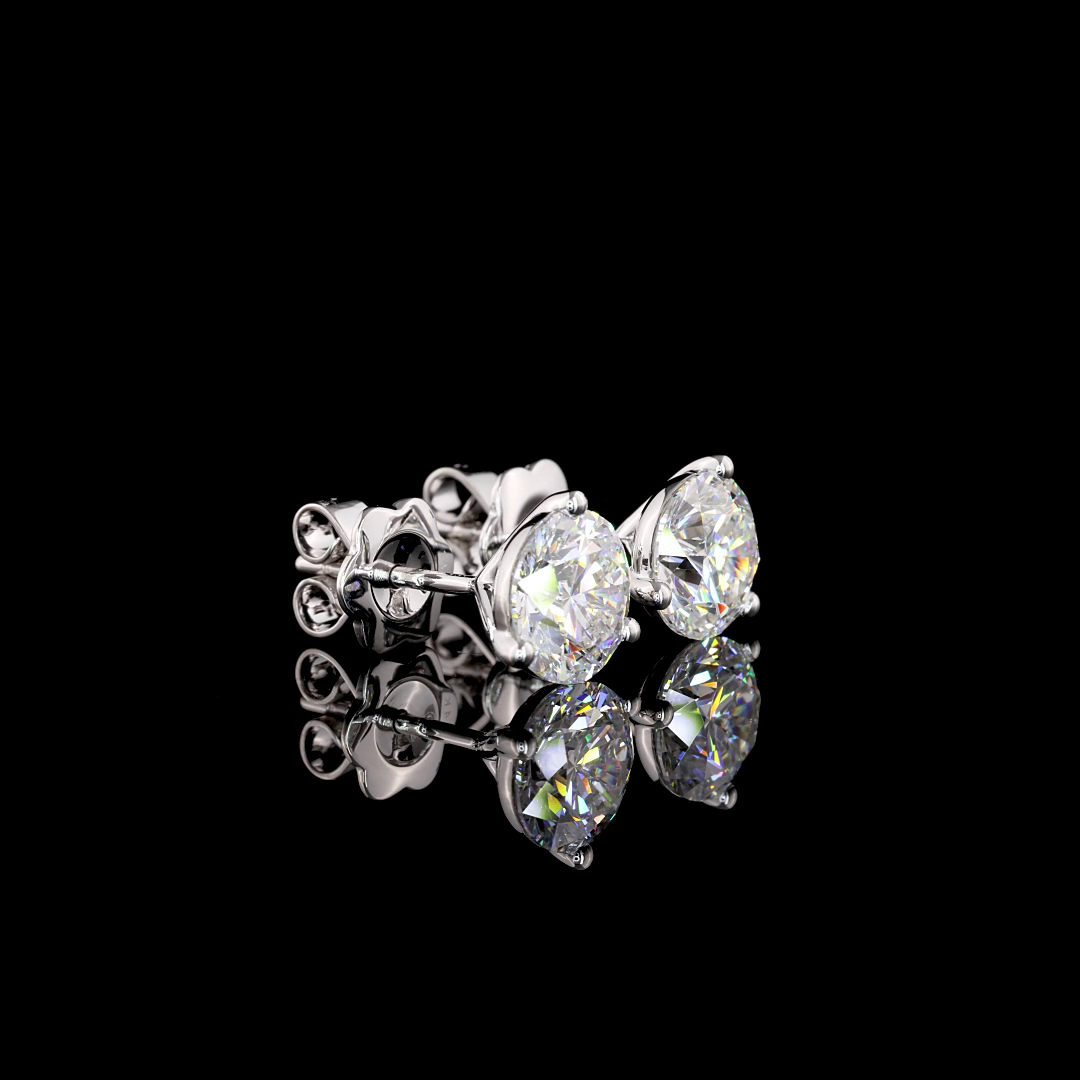 14K WHITE GOLDMartini Earrings