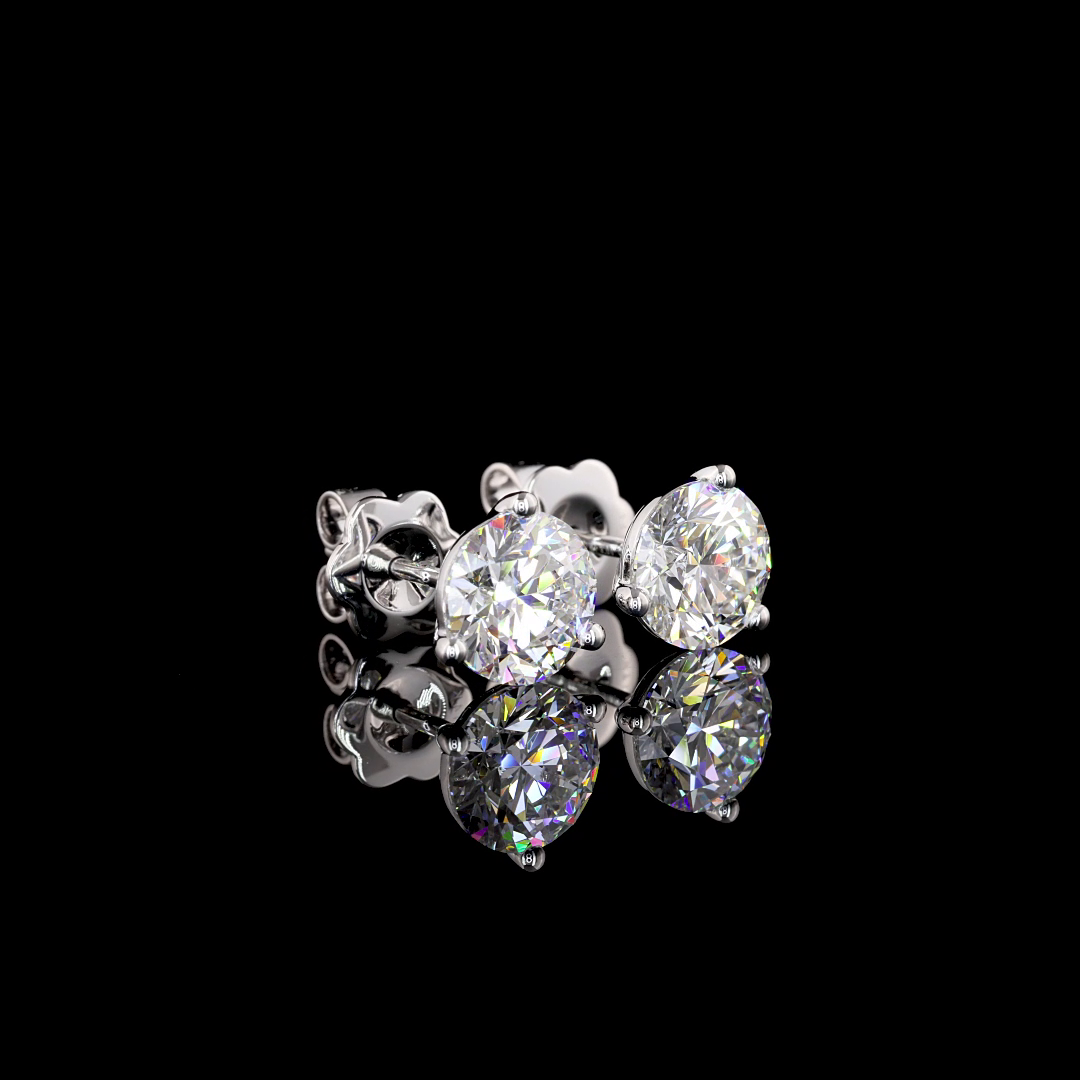 14K WHITE GOLDMartini Earrings