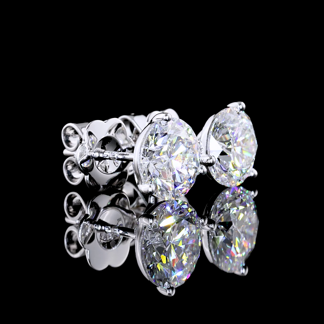 14K WHITE GOLDMartini Earrings