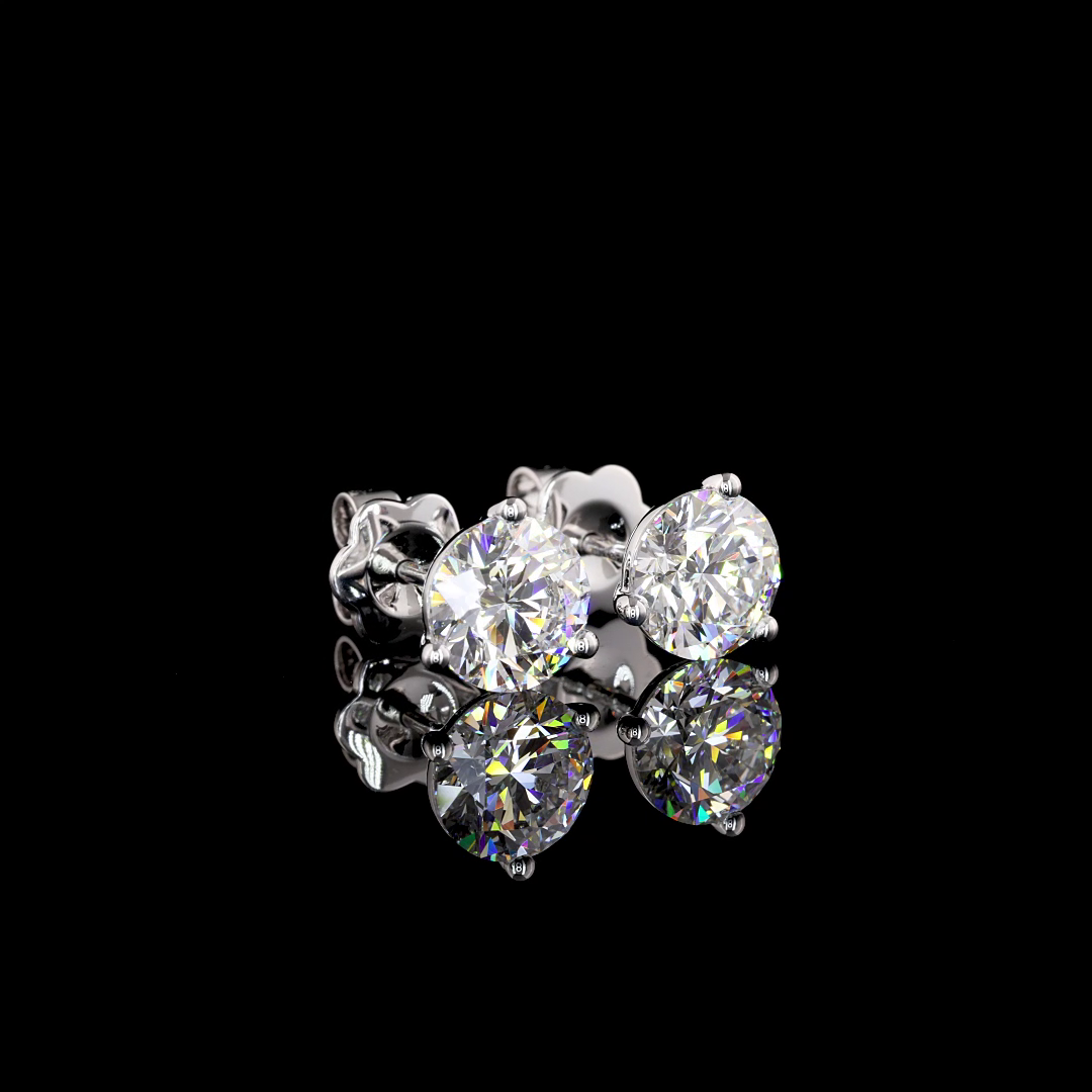 14K WHITE GOLDMartini Earrings