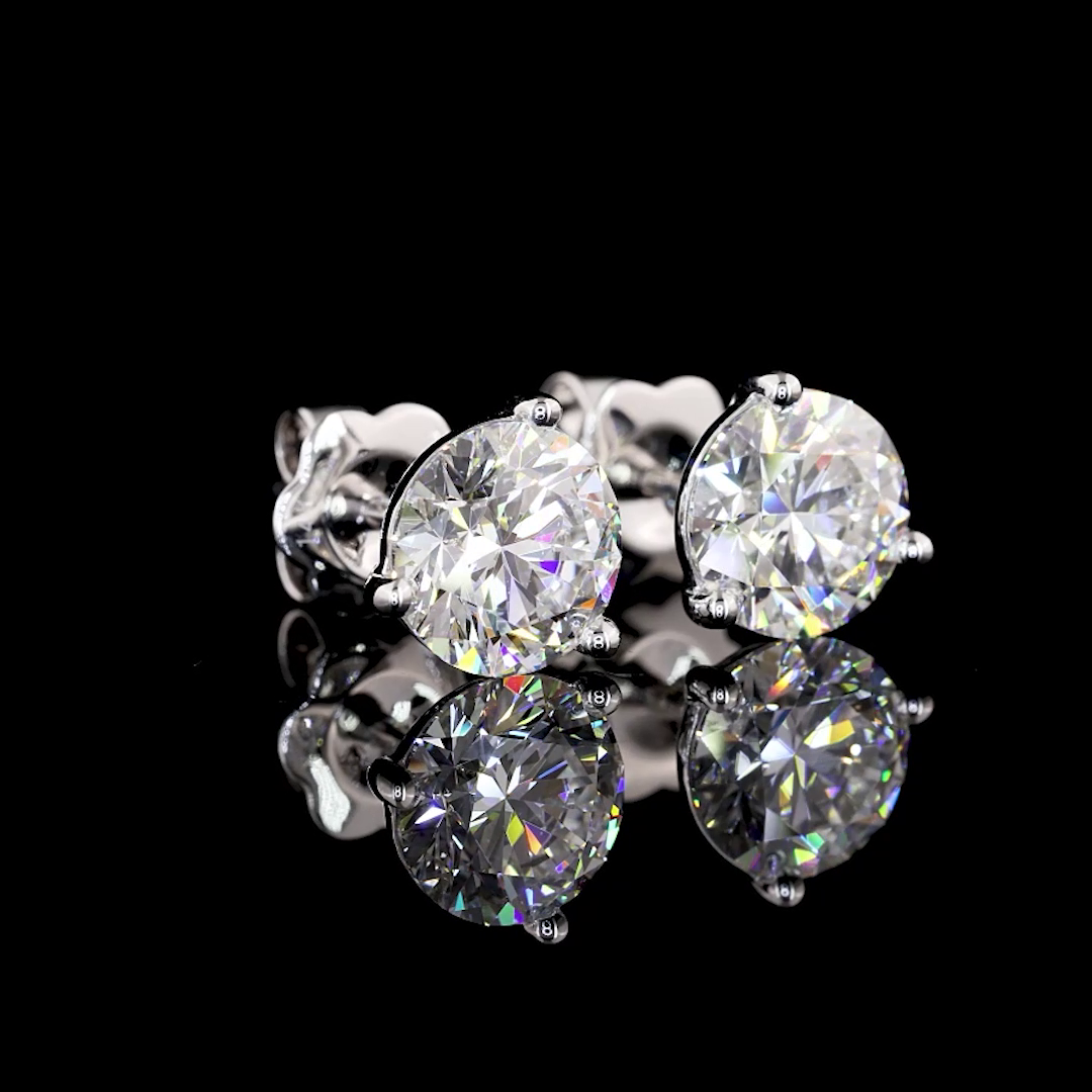 14K WHITE GOLDMartini Earrings
