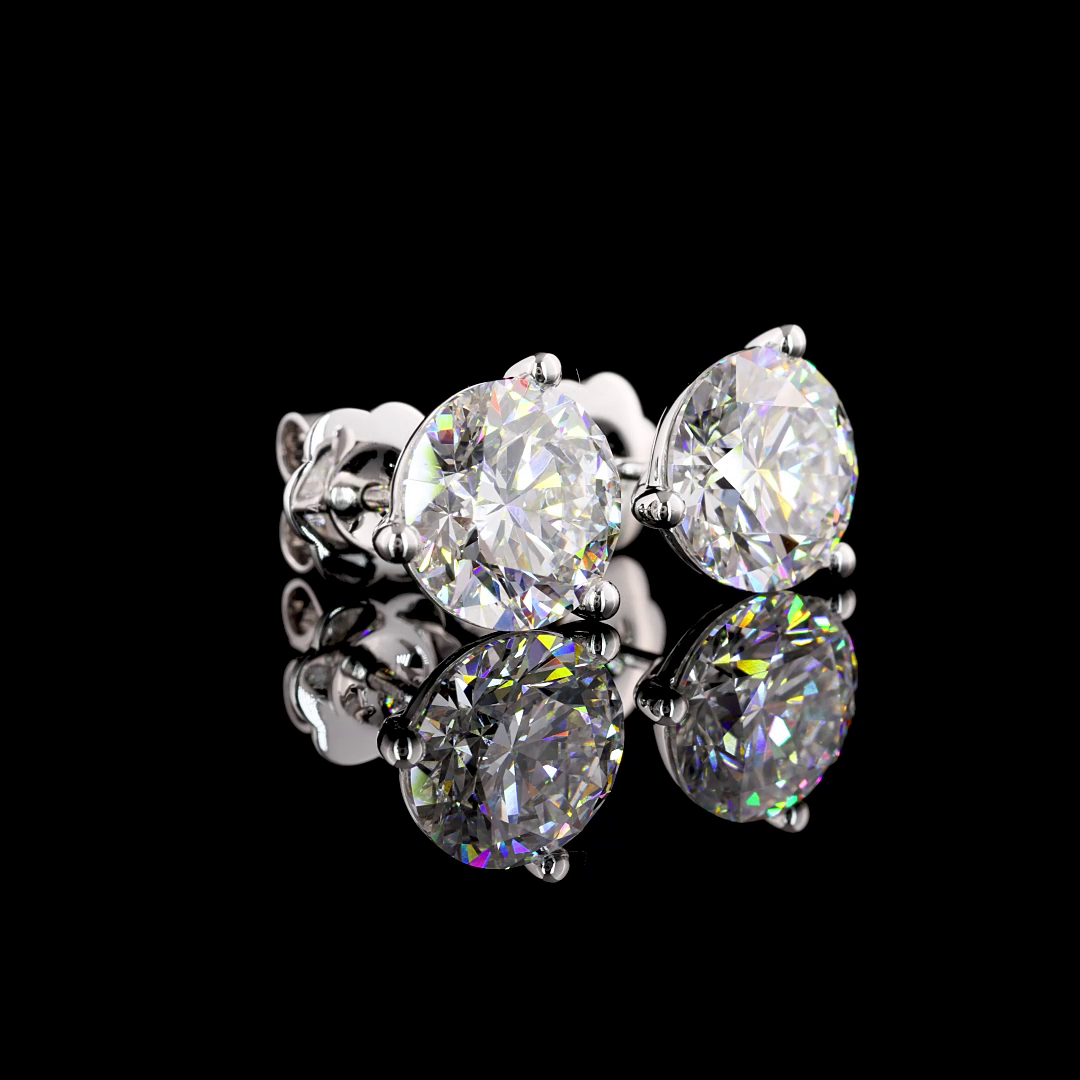 14K WHITE GOLDMartini Earrings