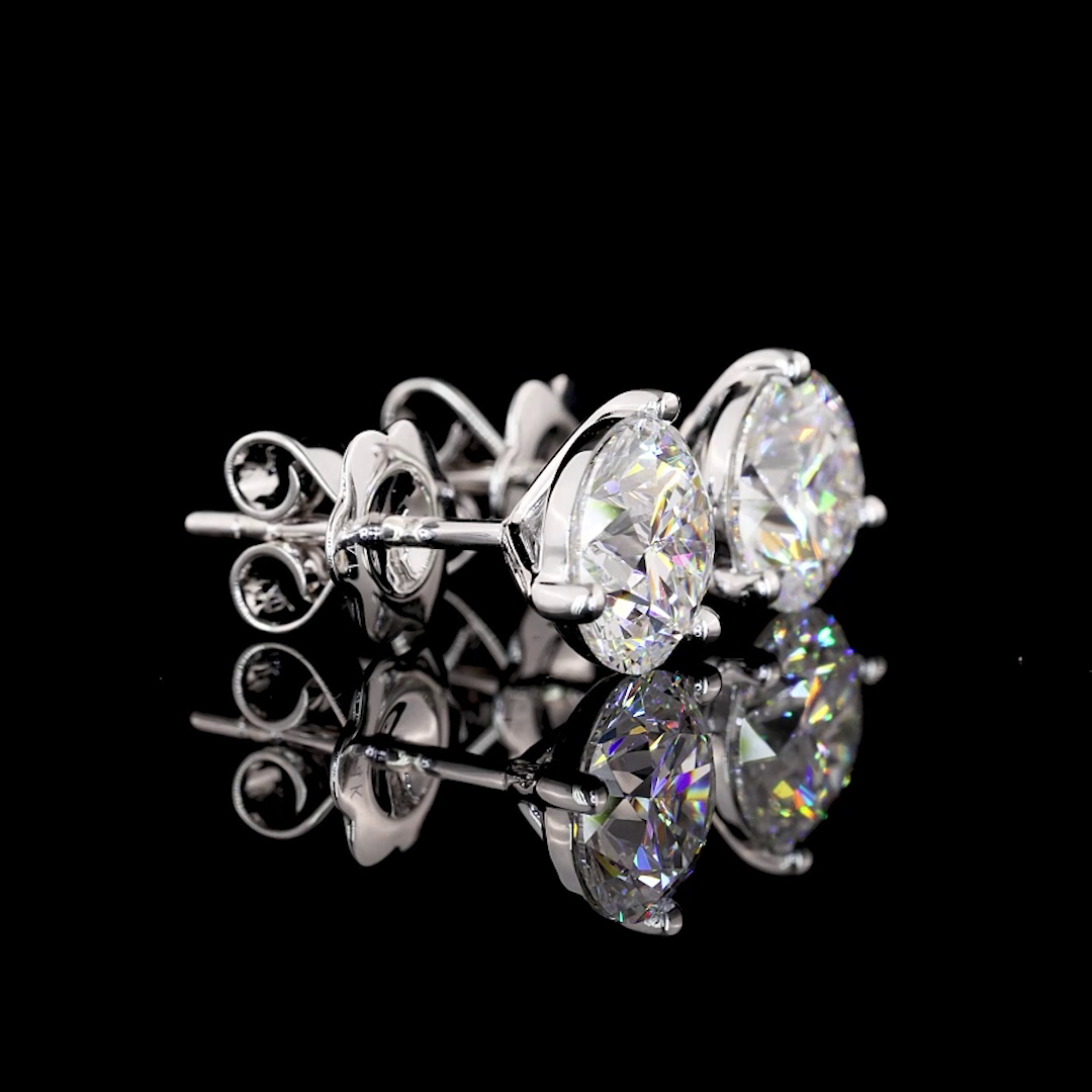 14K WHITE GOLDMartini Earrings