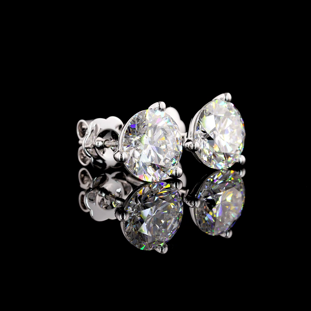 14K WHITE GOLDMartini Earrings