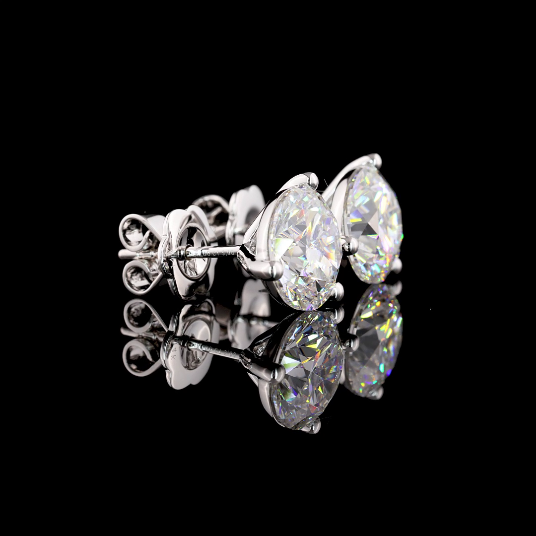 14K WHITE GOLDMartini Earrings