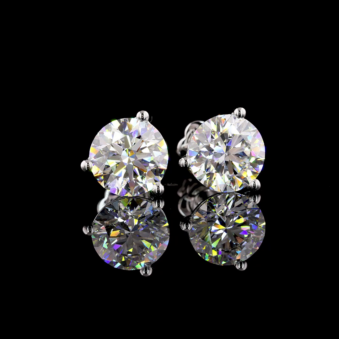 14K WHITE GOLDMartini Earrings