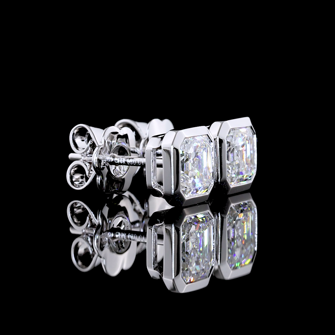 14K WHITE GOLDStuds Earrings
