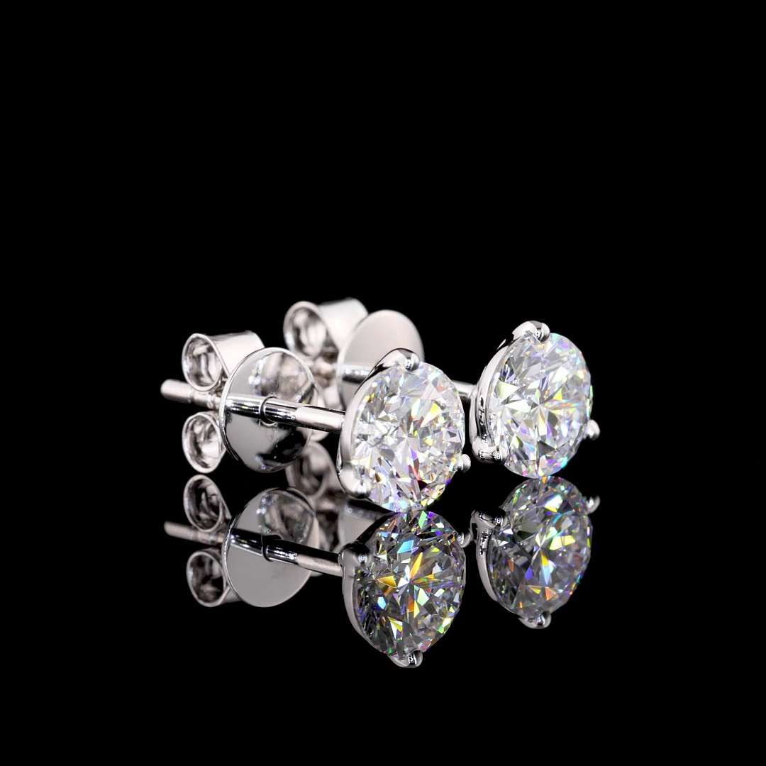 14K WHITE GOLDMartini Earrings