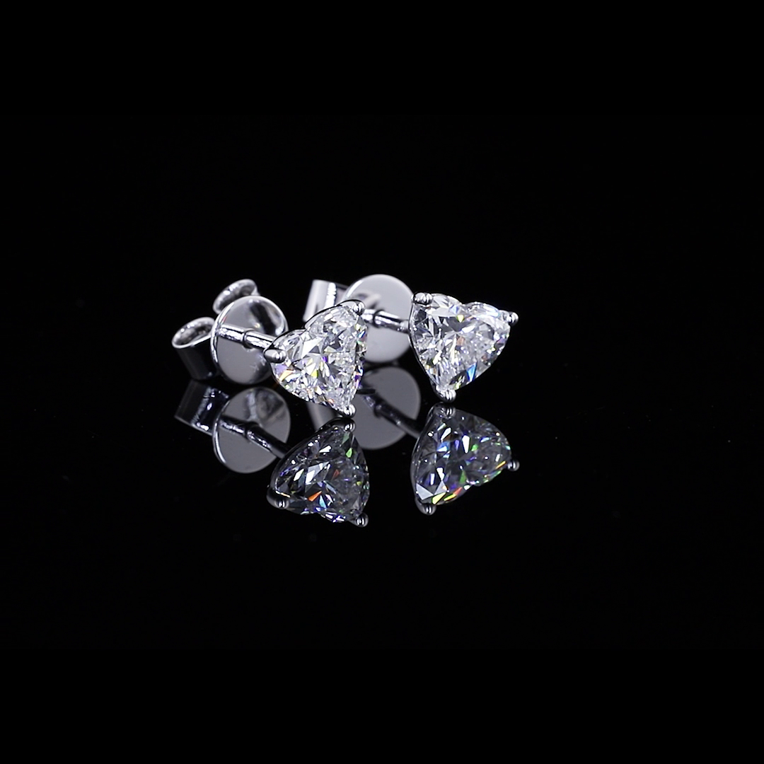 14K WHITE GOLDStuds Earrings