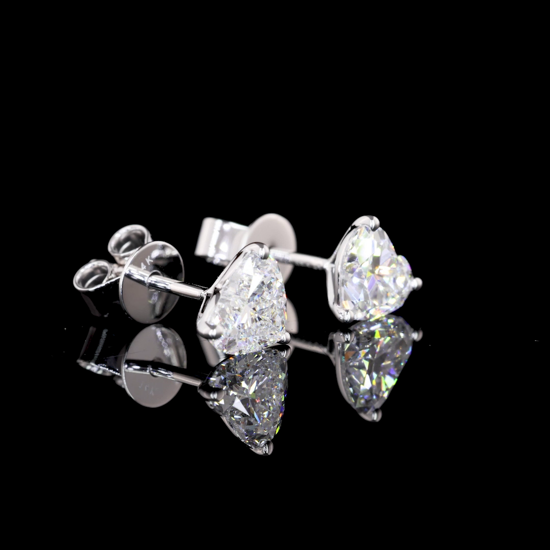 14K WHITE GOLDStuds Earrings