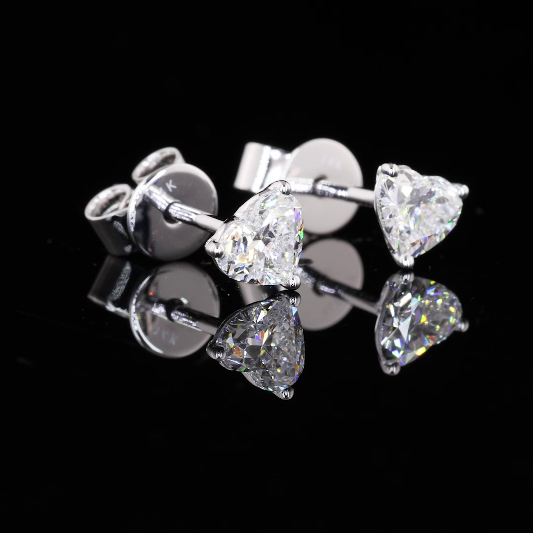 14K WHITE GOLDStuds Earrings