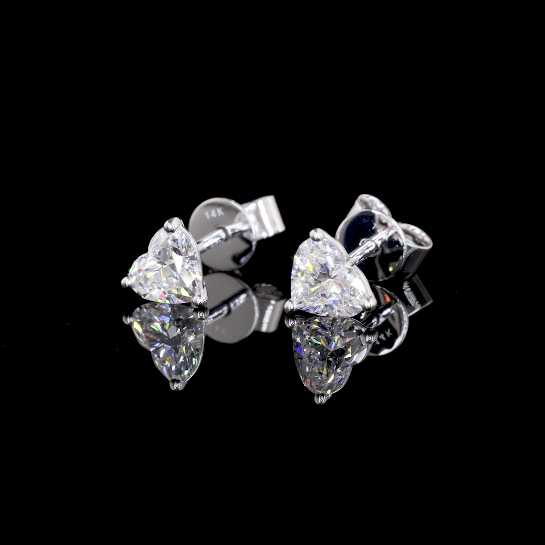 14K WHITE GOLDStuds Earrings