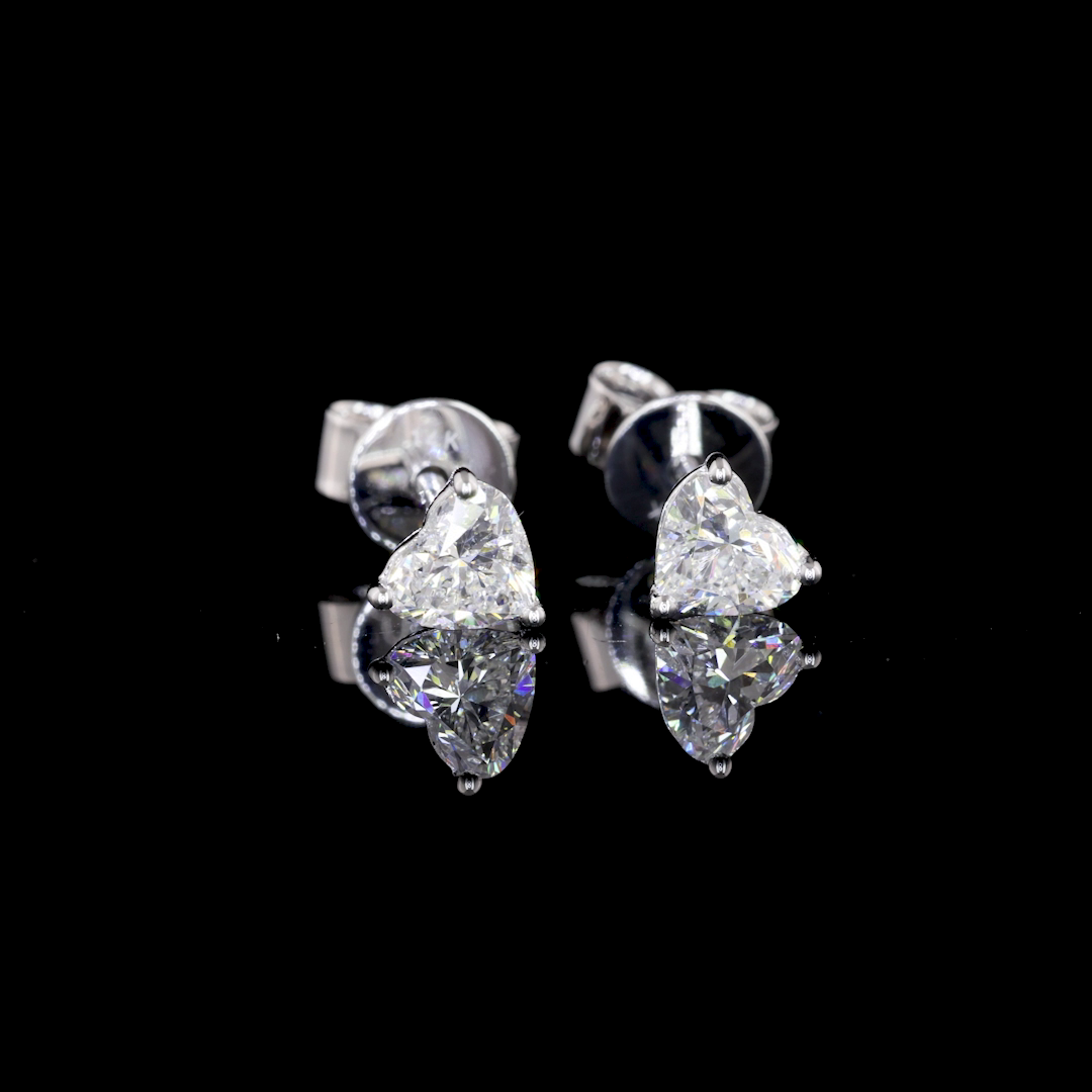 14K WHITE GOLDStuds Earrings