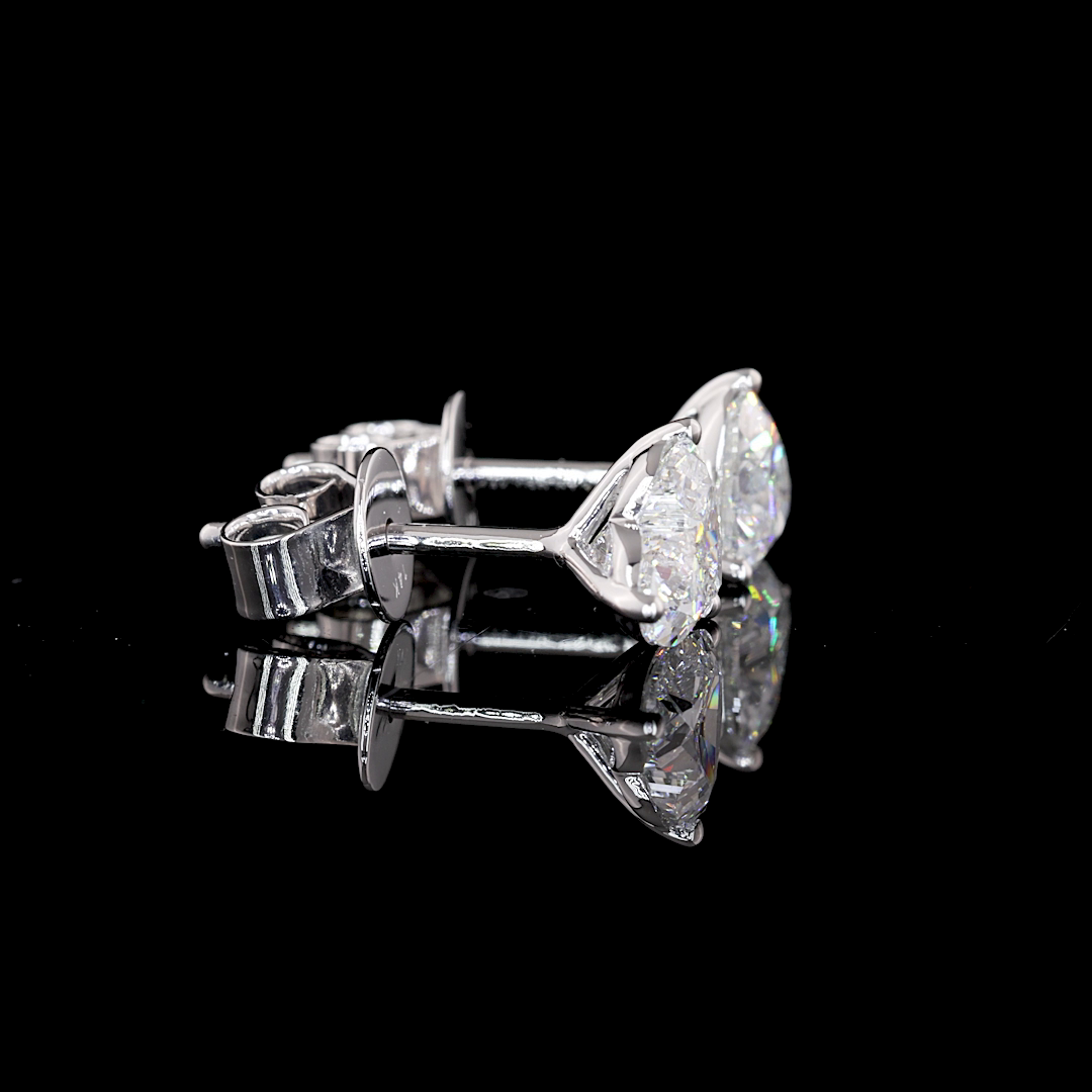 14K WHITE GOLDStuds Earrings