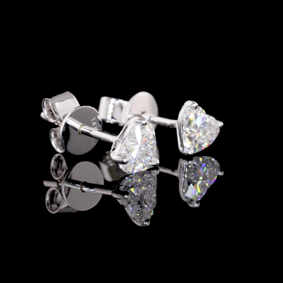14K WHITE GOLDStuds Earrings
