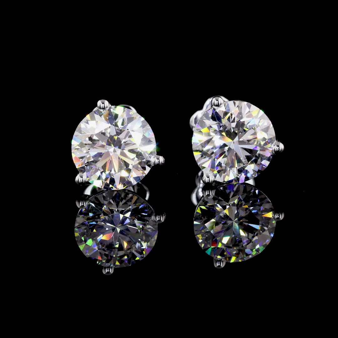 14K WHITE GOLDMartini Earrings