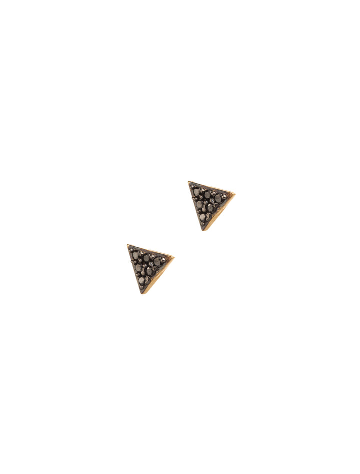 18K GOLD PYRAMID EARRINGS